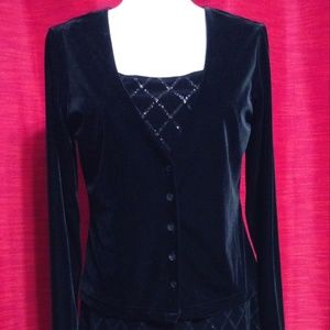 CDC 2 PC Formal Party Dress and Velvet Jacket